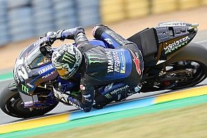 Le Mans MotoGP: Vinales tops wet FP3, Rossi and Rins to Q1