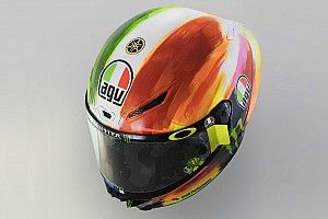 In beeld: Rossi's speciale helm voor de GP van Italië