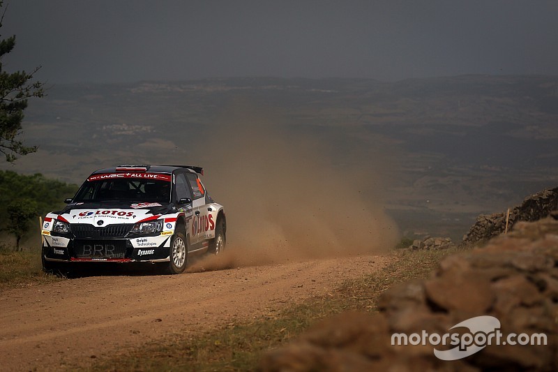 Drugi czas w WRC 2 na koniec dnia dla Kajetanowicza i Szczepaniaka