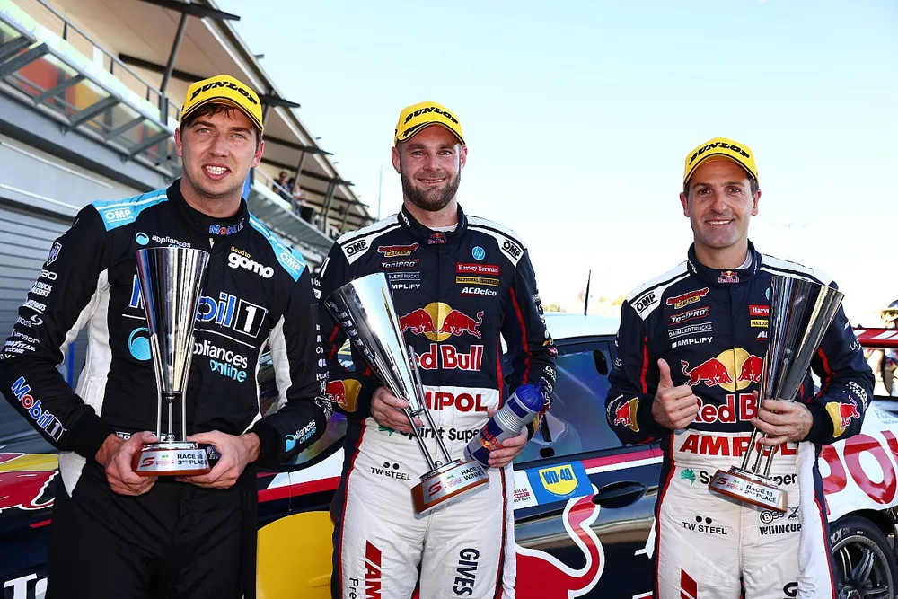 Chaz Mostert, Shane van Gisbergen and Jamie Whincup