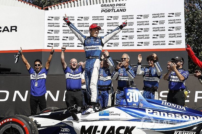 IndyCar Portland: Sato wint, Dixon breidt voorsprong uit