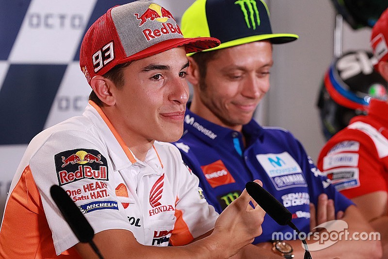 Márquez: "Me gustaría hacer las paces con Rossi"
