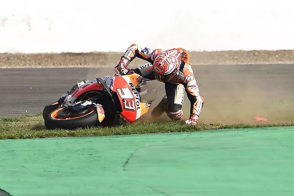 Marc Marquez, Repsol Honda Team crash