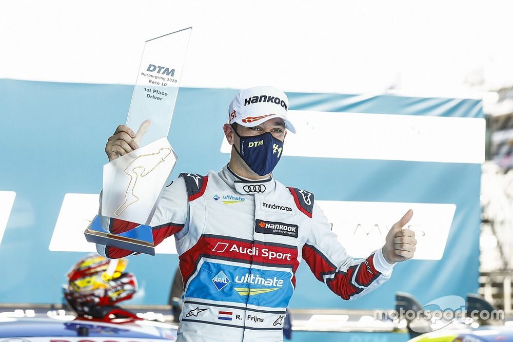 Podium: Race winner Robin Frijns, Audi Sport Team Abt Sportsline  