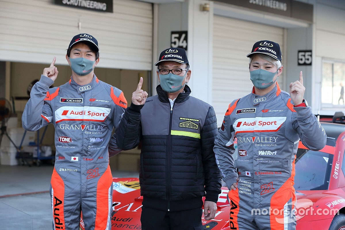 鈴鹿制した21号車アウディの川端&近藤、マシンの仕上がりに手応え「この勢いに乗りたい」