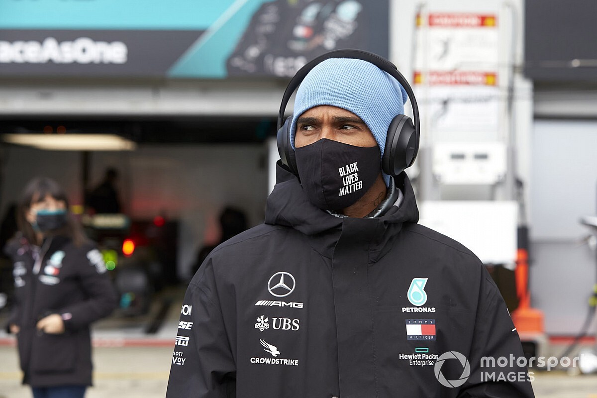 El pitstop más reivindicativo de Hamilton (fuera de la F1)
