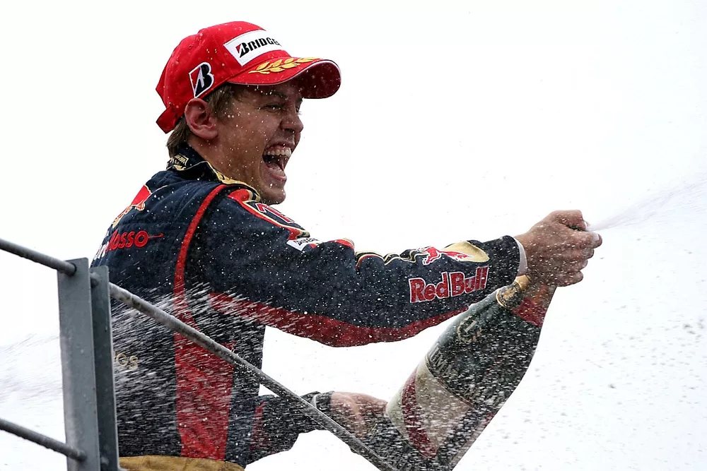 Race winner Sebastian Vettel, Toro Rosso