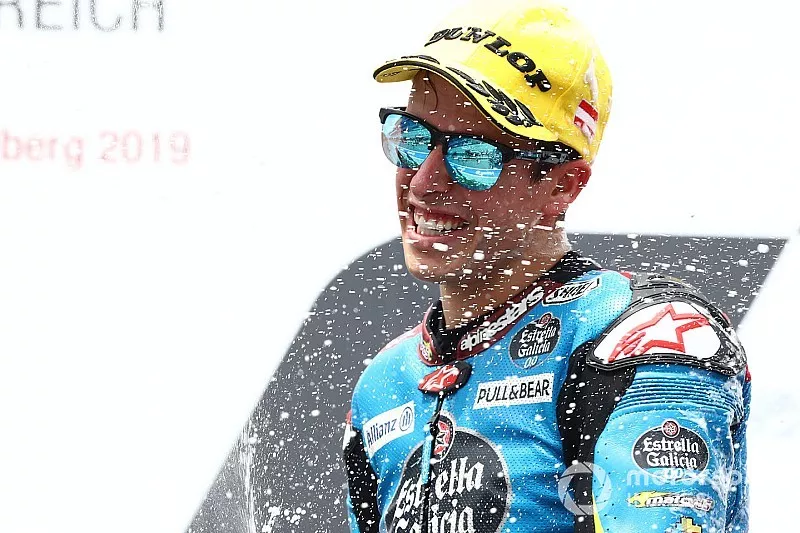 Podio: segundo lugar Alex Márquez, Marc VDS Racing