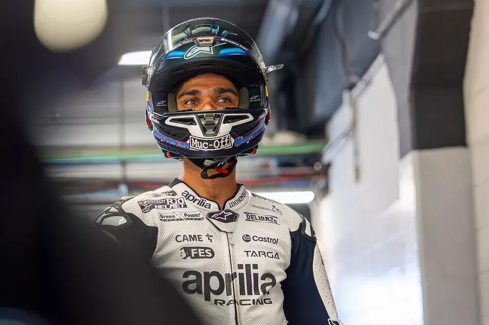 Jorge Martin en test privé sur une Aprilia RSV4