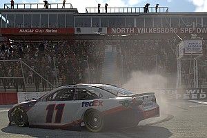 Denny Hamlin wins North Wilkesboro eNASCAR finale