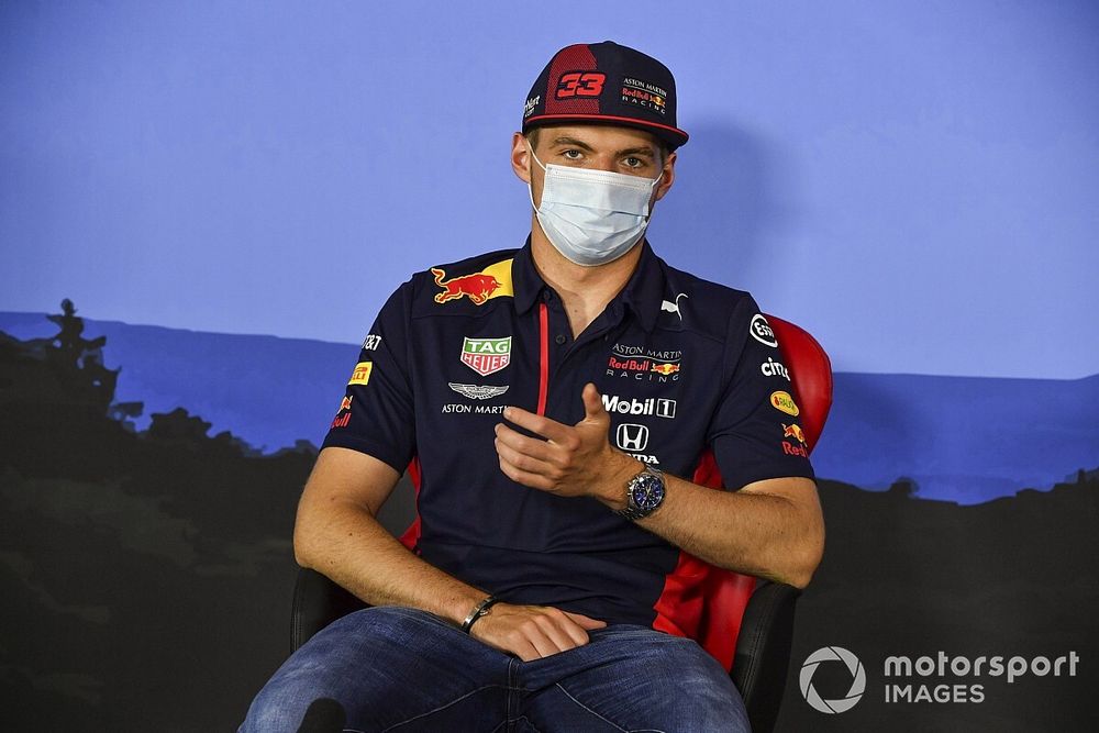 Max Verstappen, Red Bull Racing in the press conference 