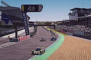 El Le Mans virtual de Alonso y Barrichello duró poco