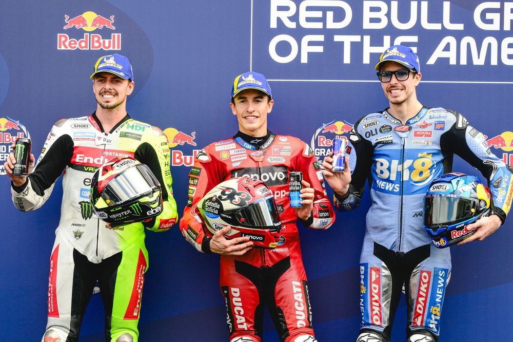 Marc Marquez, Ducati Team, Fabio Di Giannantonio, VR46 Racing Team, Alex Marquez, Gresini Racing