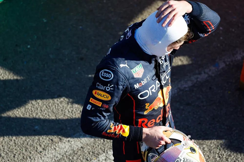 Max Verstappen, Red Bull Racing, tras retirarse de la carrera