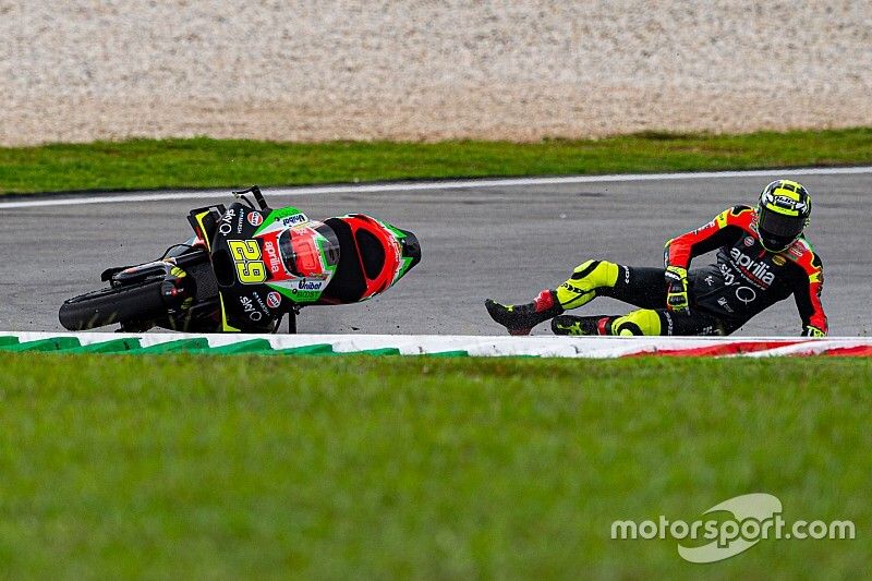 Caída de Andrea Iannone, Aprilia Racing Team Gresini