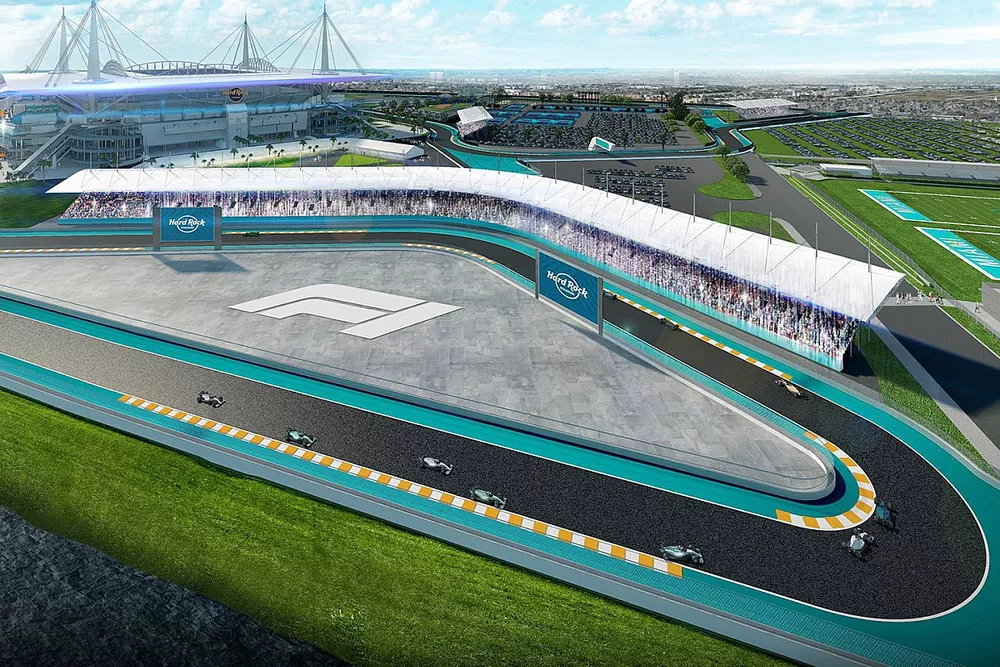 Illustraties circuit Miami 