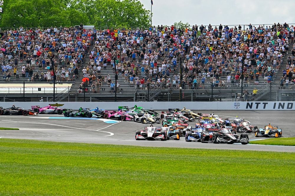 Christian Lundgaard, Rahal Letterman Lanigan Racing Honda, al inicio de la carrera