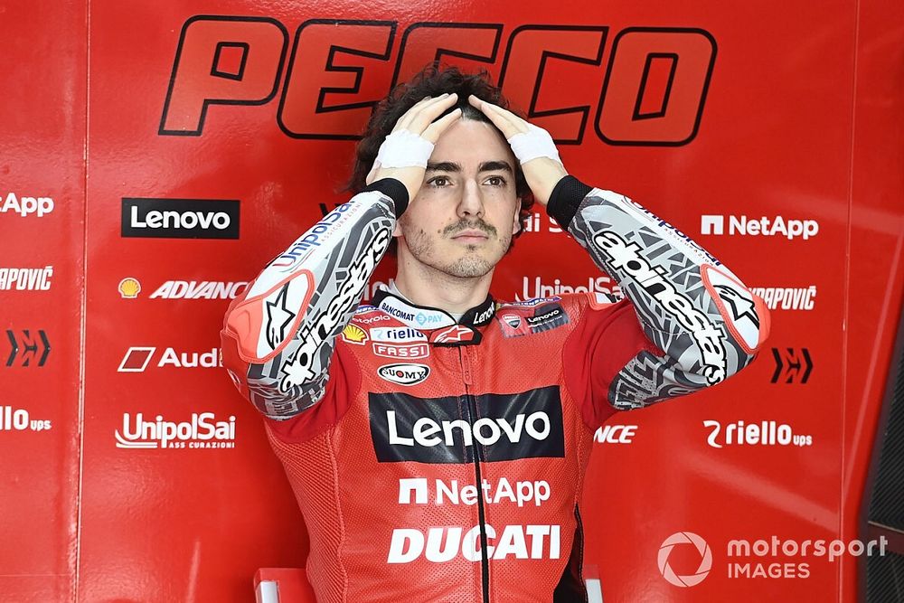 Bagnaia: “Mi sono steso e ho rotto la carena nuova”