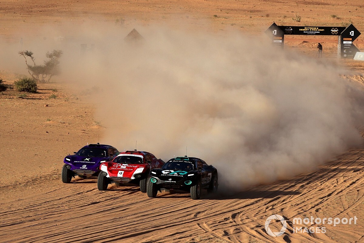 Intensa batalla decide finalistas de Extreme E en Arabia Saudí