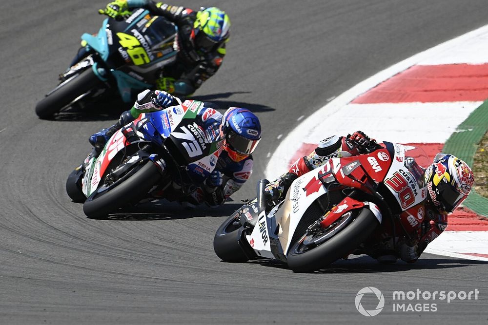 Takaaki Nakagami, Team LCR Honda, Alex Marquez, Team LCR Honda, Valentino Rossi, Petronas Yamaha SRT