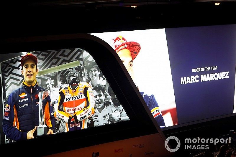 Marc Marquez acepta el Premio al Piloto (moto) del Año vía enlace de video