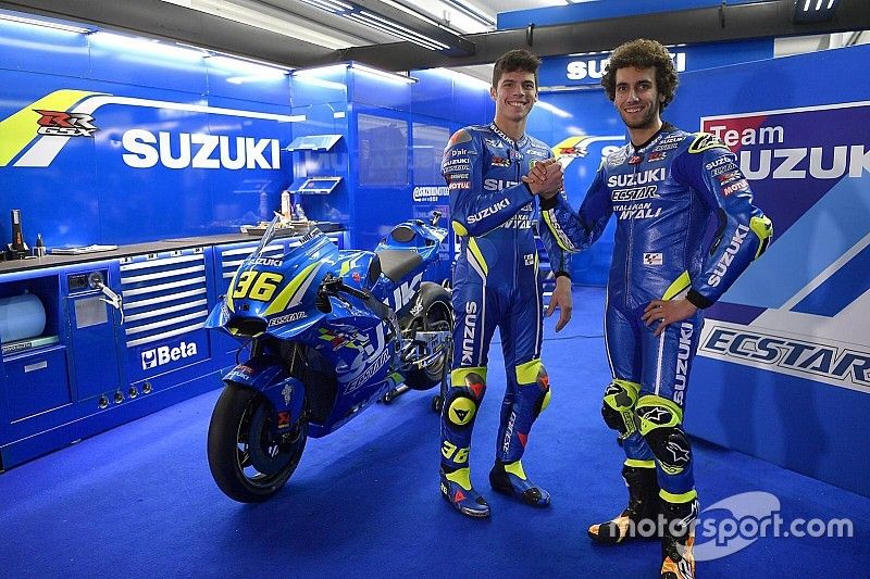 Joan Mir y Alex Rins, Suzuki Ecstar MotoGP Team, en Valencia