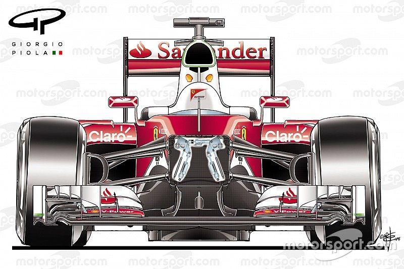 Ferrari SF16H, opened view