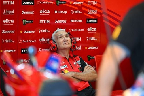 Tardozzi, "sorprendido" por la confirmación del VR46 de que Bagnaia probó la GP24 en Misano