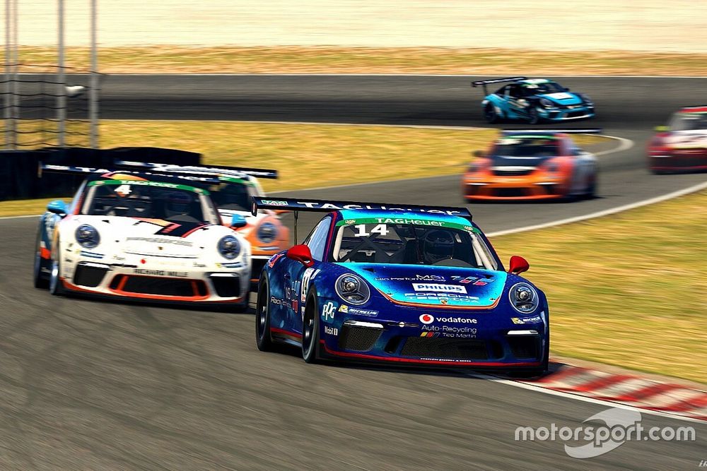 Sánchez se cuela en el top 10 de la primera carrera de la Porsche eSports Supercup 2020