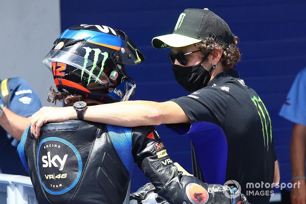 ロッシ、VR46アカデミー生の活躍は”誇り”。でもレース後アクシデントにはお叱り