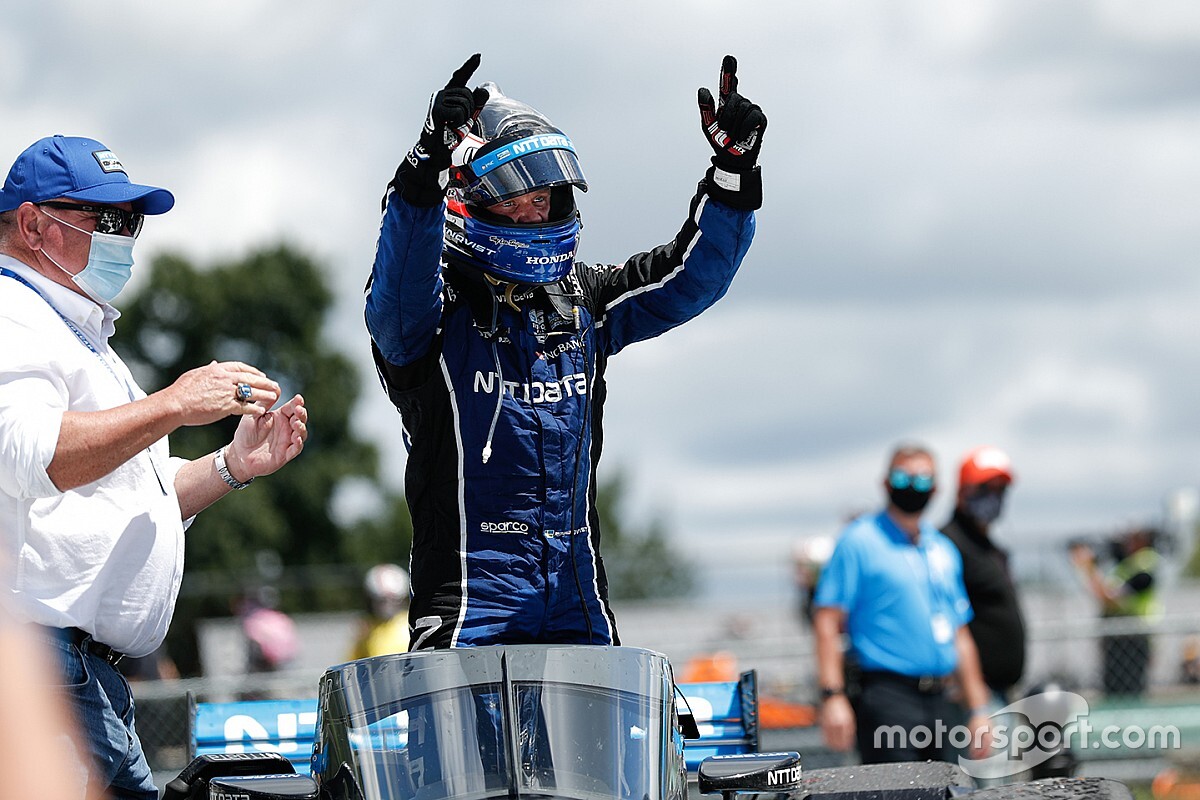 Rosenqvist boekt eerste IndyCar-zege op Road America