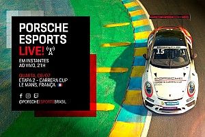 Assista à segunda etapa da Porsche Esports Carrera Cup em Le Mans
