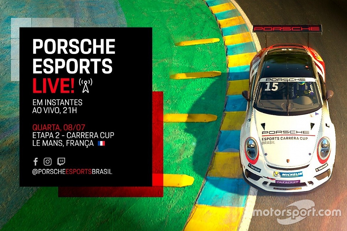 Assista à segunda etapa da Porsche Esports Carrera Cup em Le Mans