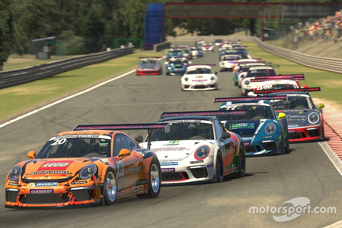 Eduardo Borgert e Luis Felipe Tavares vencem em Spa pela quarta etapa do Porsche Esports Carrera Cup