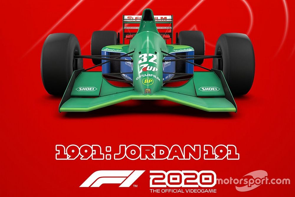 La Jordan de Schumacher ajoutée à F1 2020 pour sa popularité