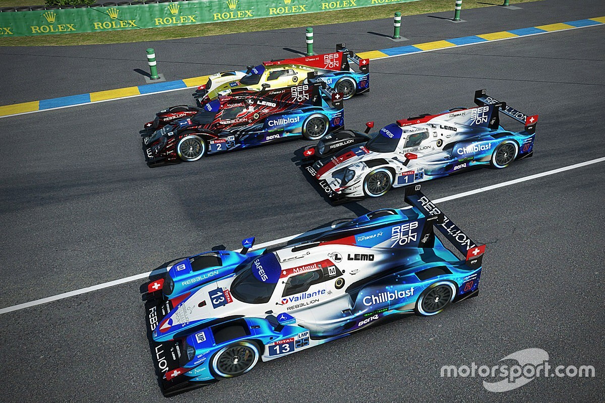Canapino y Guerrieri en la pelea por podio en Le Mans virtual