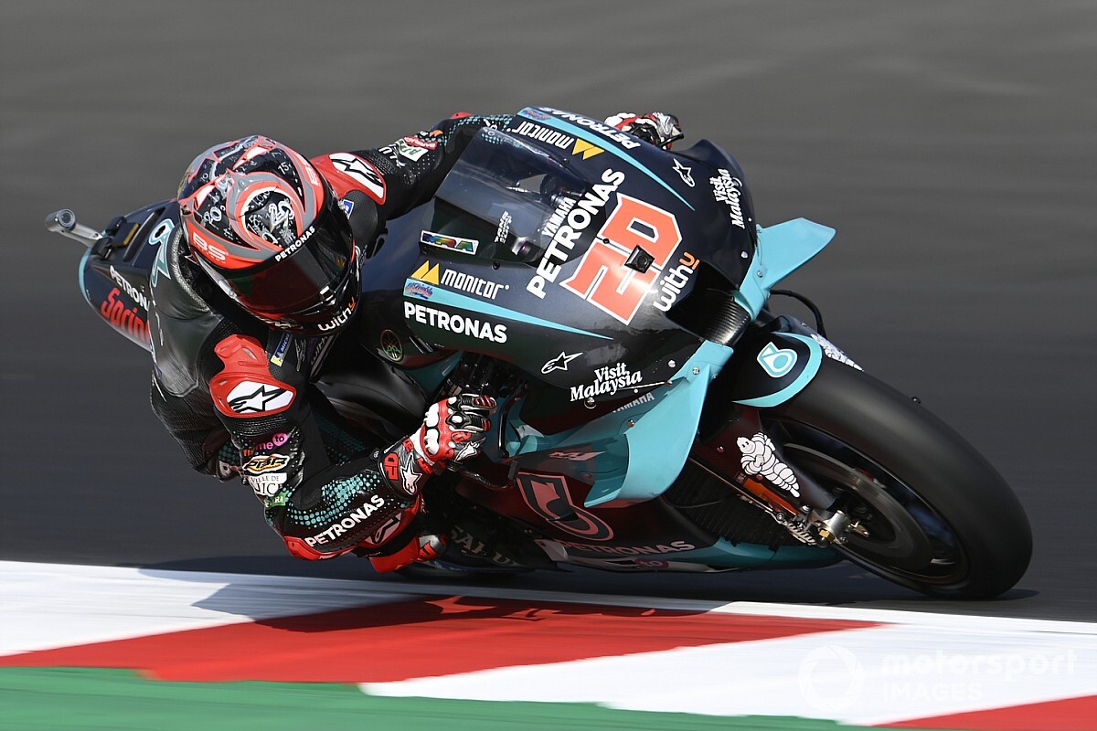 MotoGP: Quartararo lidera dobradinha da Yamaha no TL1 do GP da Emilia Romagna, em Misano