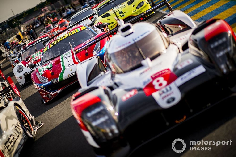 #8 Toyota Gazoo Racing Toyota TS050: Sebastien Buemi, Kazuki Nakajima, Brendon Hartley, #51 AF Corse Ferrari 488 GTE EVO: Alessandro Pier Guidi, James Calado, Daniel Serra