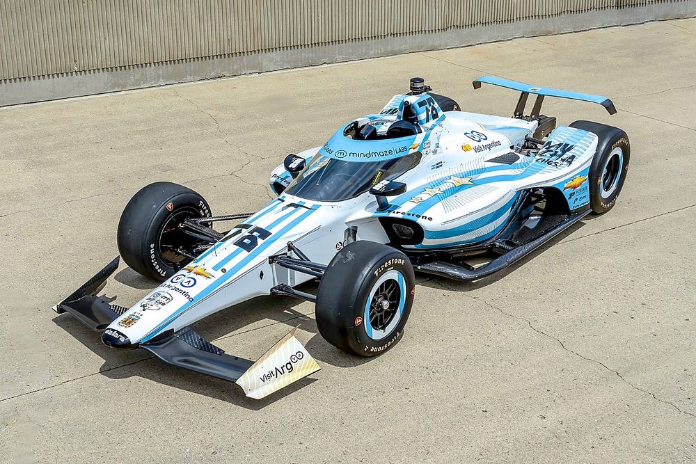 Agustín Canapino, Juncos Hollinger Racing Chevrolet con decoración especial Indy500 de la selección nacional Argentina de Futbol