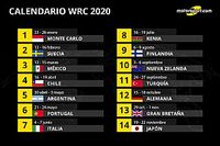 Calendario WRC 2020 con M&eacute;xico, Chile y Argentina