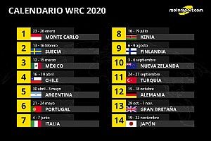 Calendario WRC 2020 con México, Chile y Argentina
