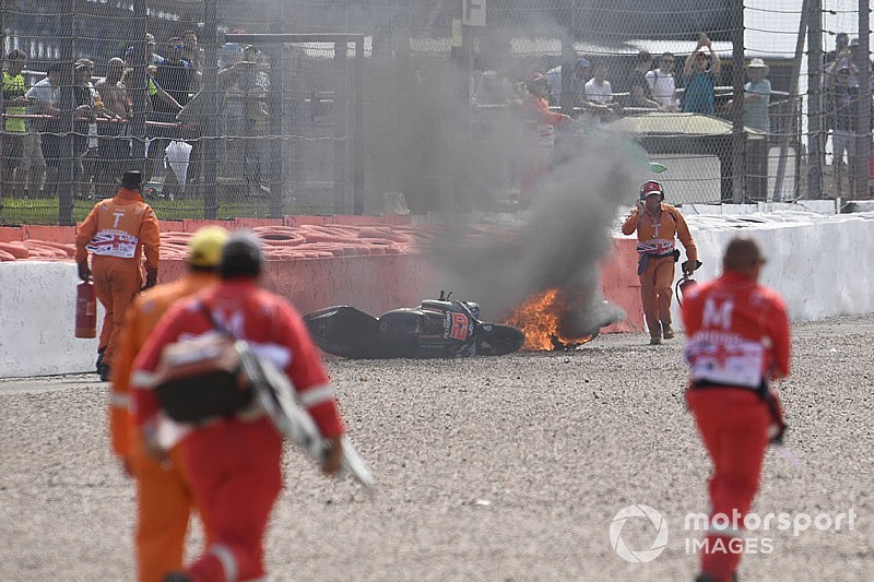 Fotogallery MotoGP: l'incidente di Quartararo e Dovizioso