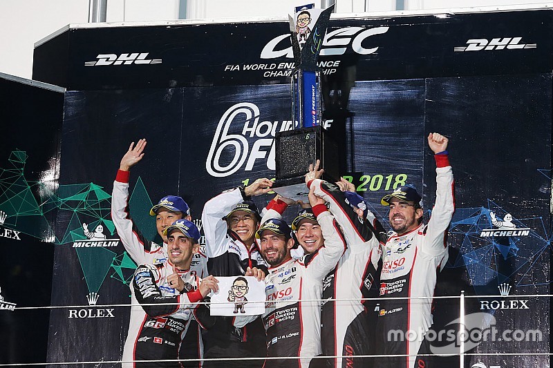 WEC Fuji: Toyota domineert weer, #7 klopt #8 van Alonso