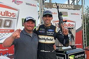 Eye in the Sky: Joel Edmonds celebrates first win with Aric Almirola