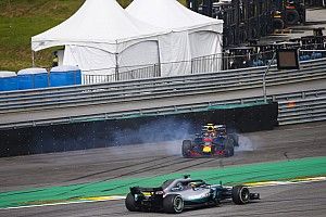 Verstappen furioso spintona Ocon alla pesa e lo attacca anche a parole: "E' un idiota!"