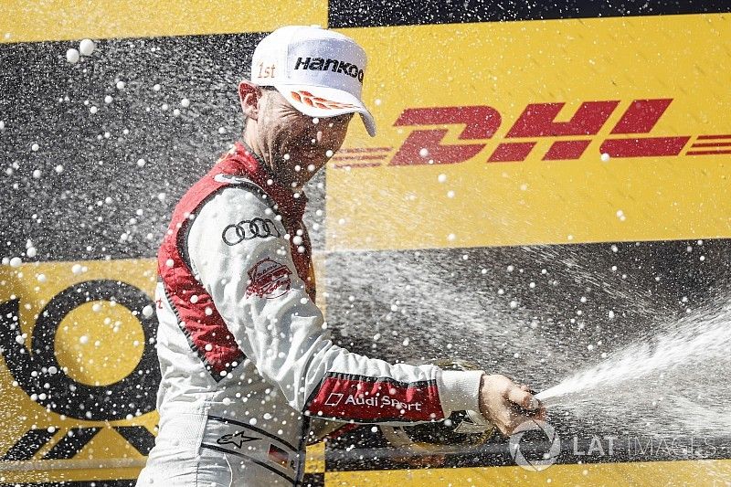 Podium: Winnaar René Rast, Audi Sport Team Rosberg