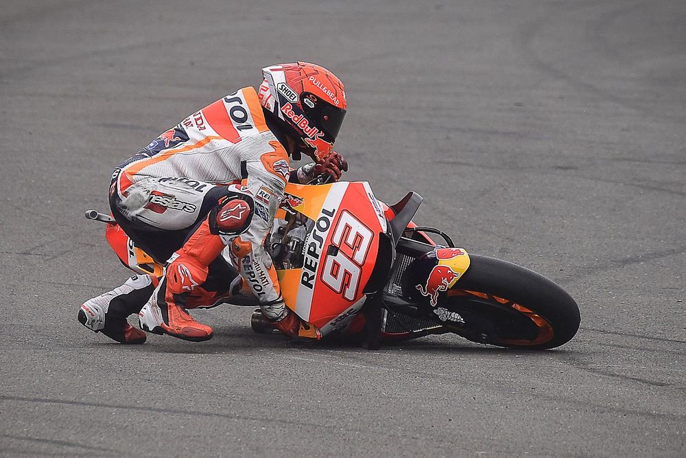 Marc Marquez, Repsol Honda Team, crash