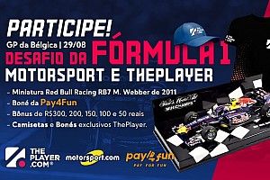 Fantasy ThePlayer Motorsport.com abre mercados para GP da Bélgica e dá miniatura de carro de Webber
