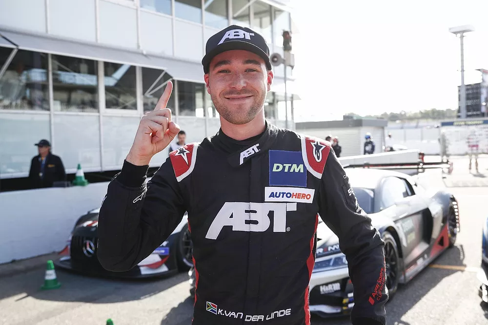 Pole sitter Kelvin van der Linde, Abt Sportsline