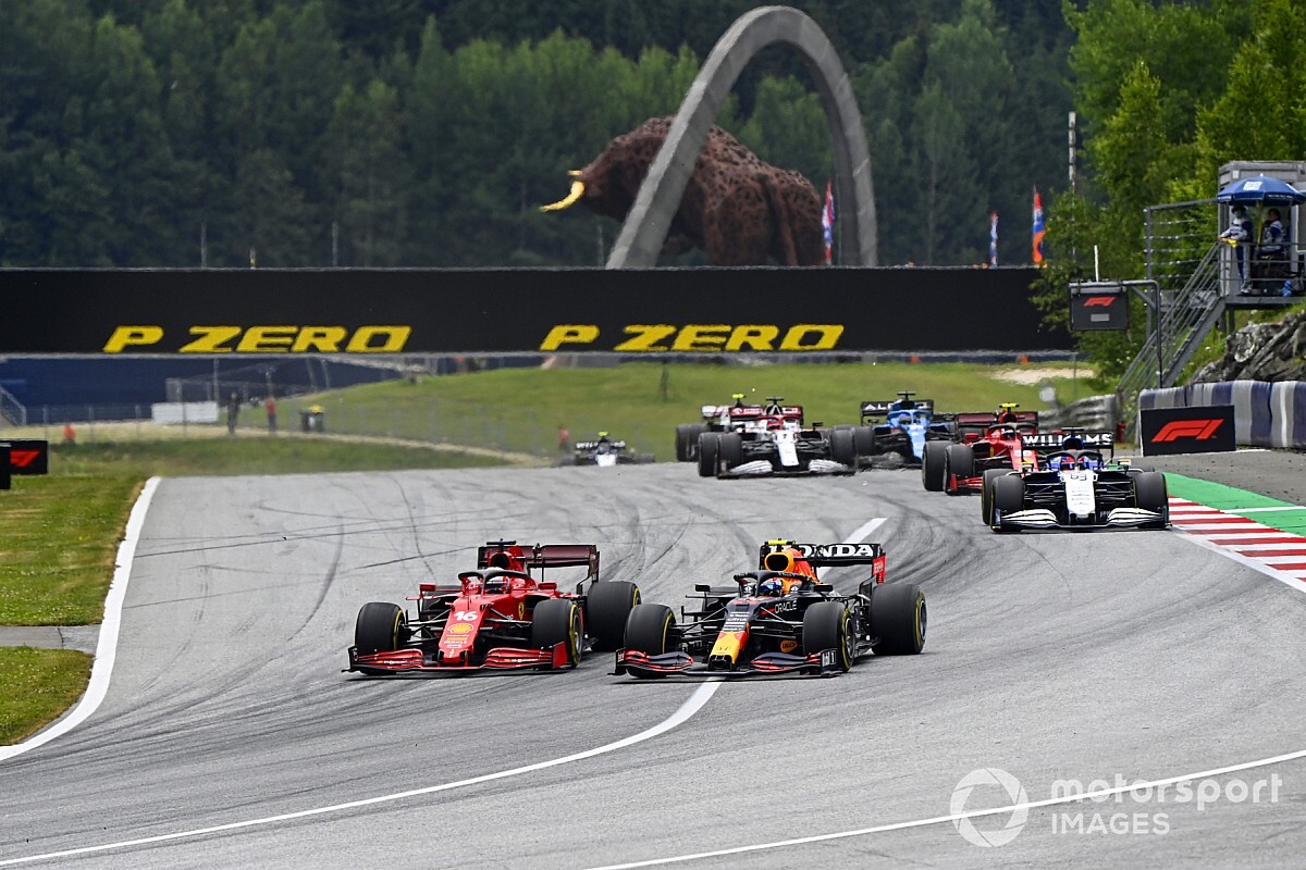 Vídeo: el calentón entre Pérez y Leclerc en el GP de Austria